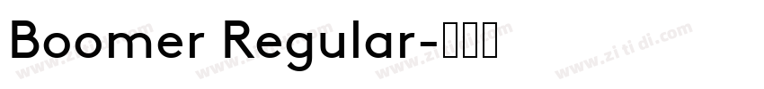 Boomer Regular字体转换